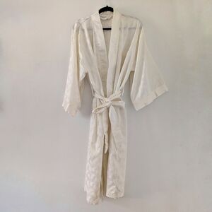 Christian Dior Monsieur Designer Ivory Satin Robe One Size Bridal Gift